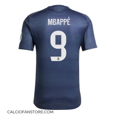 Maglia Calcio Real Madrid Kylian Mbappe #9 Seconda Divisa 2025-26 Manica Corta Maglia Calcio Real Madrid Kylian Mbappe #9 Seconda Divisa 2025-26 Manica Corta